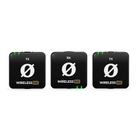 Rode, Wireless ME Dual, kompaktowy bezprzewodowy system mikrofonowy z dwoma nadajnikami do nagrywania dwukanałowego, czarny