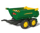 Rolly Toys, Halfpipe John Deer, przyczepa wywrotka, zielona, 122165