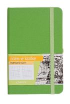 Romantyzm, notes A6 z gumką, zielony, 1 szt.