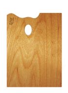 Rosa, paleta malarska, drewniana, 30-40 cm