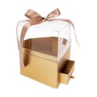 Rozette, Flower Box, pudełko, Diament, złoto