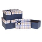 Rozette, pudełka ozdobne na prezenty, kratka, 3 szt.