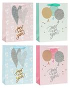 Rozette, torebka prezentowa, brokat, 18-23-8 cm, 1 szt.