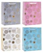 Rozette, torebka prezentowa, hot stamp, 26-32-10 cm, 1 szt.