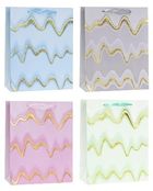 Rozette, torebka prezentowa, hot stamp, 26-32-10 cm, 1 szt.