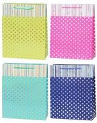 Rozette, torebka prezentowa, kropki, Lux, 30-42-12 cm, 1 szt.