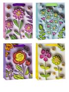 Rozette, torebka prezentowa, kwiaty, 31-42-12 cm, 1 szt.