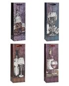 Rozette, torebka prezentowa na butelkę, 12-36-9 cm, 1 szt.