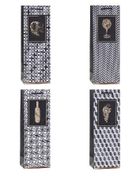 Rozette, torebka prezentowa na butelkę, 12-36-9 cm, 1 szt.