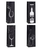 Rozette, torebka prezentowa na butelkę, 12-36-9 cm, 1 szt.