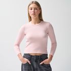 Różowa koszulka z długim rękawem NOWEAR