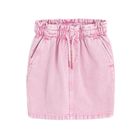 Różowa spódnica jeansowa ze ściągaczem Cool Club