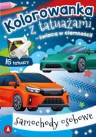 Samochody osobowe. Kolorowanka z tatuażami