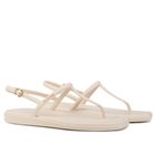 Sandały damskie, beżowe, Crocs Miami Thong Flip