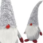 Saska Christmas, skrzat, gnom dekoracyjny, szary, 45 cm