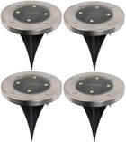 Saska Garden, lampa solarna, 4 LED, 4 szt.