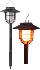 Saska Garden, lampa solarna, 6 LED, efekt płomienia