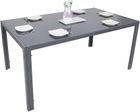 Saska Garden, stół ogrodowy, ciemny szary, 150-90-73 cm