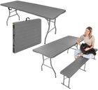 Saska Garden, Woodland, stół cateringowy, ciemny szary, 180-74 cm