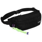 Saszetka na biodro, nerka, czarna, Peterson