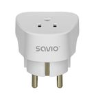 Savio, adapter podróżny, gniazdo US, wtyk EU, AP-01