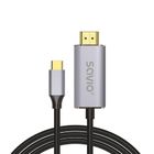 Savio, kabel USB-C, HDMI, 2m