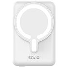 Savio, powerbank magnetyczny, 10000mAh, biały