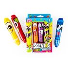 Scentos, pachnące markery, śmieszne minki, 3 kolory