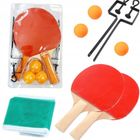 Schemat, ping-pong, zestaw z siatką i piłkami