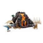 Schleich, Dinosaurs, Ogromny wulkan + T-Rex, figurka, 42305