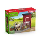 Schleich, Farm World, Boks dla kucyka z klaczą Mustanga, zestaw, 42724
