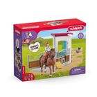 Schleich, Hannah & Cayenne, boks dla konia, zestaw, 42710