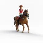 Schleich, Horse Club, Hannah i Cayenne, Wałach rasy Quarter Horse, zestaw, 42711