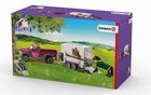 Schleich, Horse Club, Półciężarówka z koniem i przyczepą, 42346