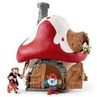 Schleich, The Smurfs, Domek Smerfów, zestaw z figurkami, 20803