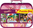 Schmidt, Bibi & Tina, puzzle w walizce, 2-100 elementów+ 2-150 elementów