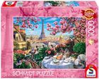 Schmidt Spiele, Śniadanie w Paryżu, puzzle, 1000 elementów