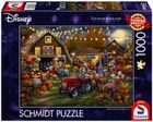 Schmidt Spiele, T.Kinkade, Myszka Miki, festiwal dyni, puzzle, 1000 elementów