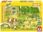 Schmidt, Zwierzęta na farmie, puzzle, 100 elementów