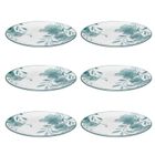 Secret de Gourmet, talerze obiadowe porcelanowe, Lily, średnica 27 cm, 6 szt.