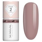 Semilac, Easy Off, lakier hybrydowy led, light mocha cream, 7 ml