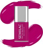 Semilac, One Step Glossy 3in1, lakier hybrydowy do paznokci s595 bright purple, 7 ml