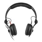 Sennheiser, HD 25 PLUS, słuchawki profesjonalne, zamknięte, przewód prosty i spiralny, dodatkowe poduszki welurowe, pokrowiec