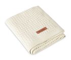 Sensillo, Grido, koc z wiskozy bambusowej i bawełny, warm beige, 80-100 cm