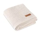 Sensillo, koc z wełny merino, light beige, 90-75 cm