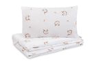 Sensillo, Unicorn, 2-częściowy komplet pościeli bawełnianej, beige, 100-135 cm