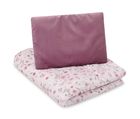 Sensillo, Velvet, komplet do łóżeczka: kocyk + poduszka, bloom pink