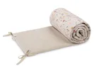 Sensillo, Velvet, ochraniacz do łóżeczka, bloom beige