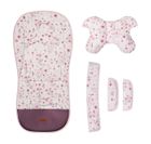Sensillo, Velvet, wkładka do wózka, deluxe bloom pink