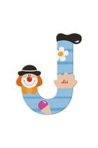 Sevi, J, drewniana literka